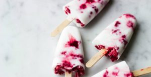 kokos frambozen ijsjes